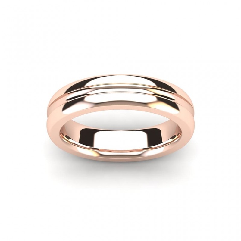 5.0 Trench Band Ring -18K ROSE GOLD